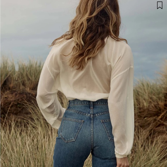 Doen White Button Down Shirt - Picture 5 of 7